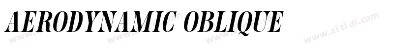 Aerodynamic Oblique字体转换